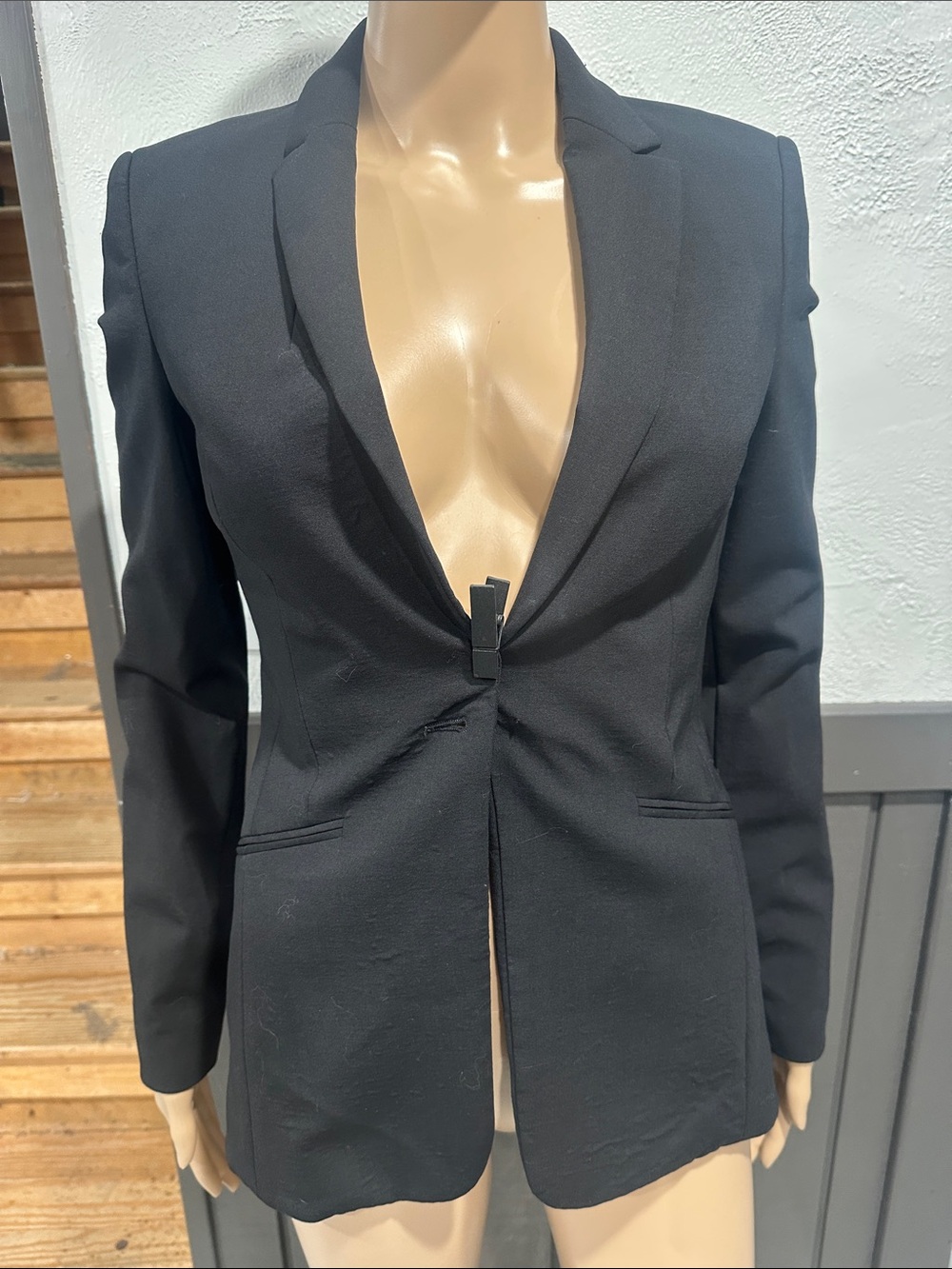 Ladies Boss Classic Black Single-Button Blazer